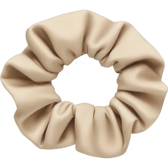 Beige scrunchie  emoji