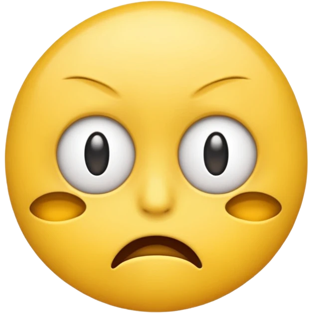 An emoji with one eye half closed of frustration emoji