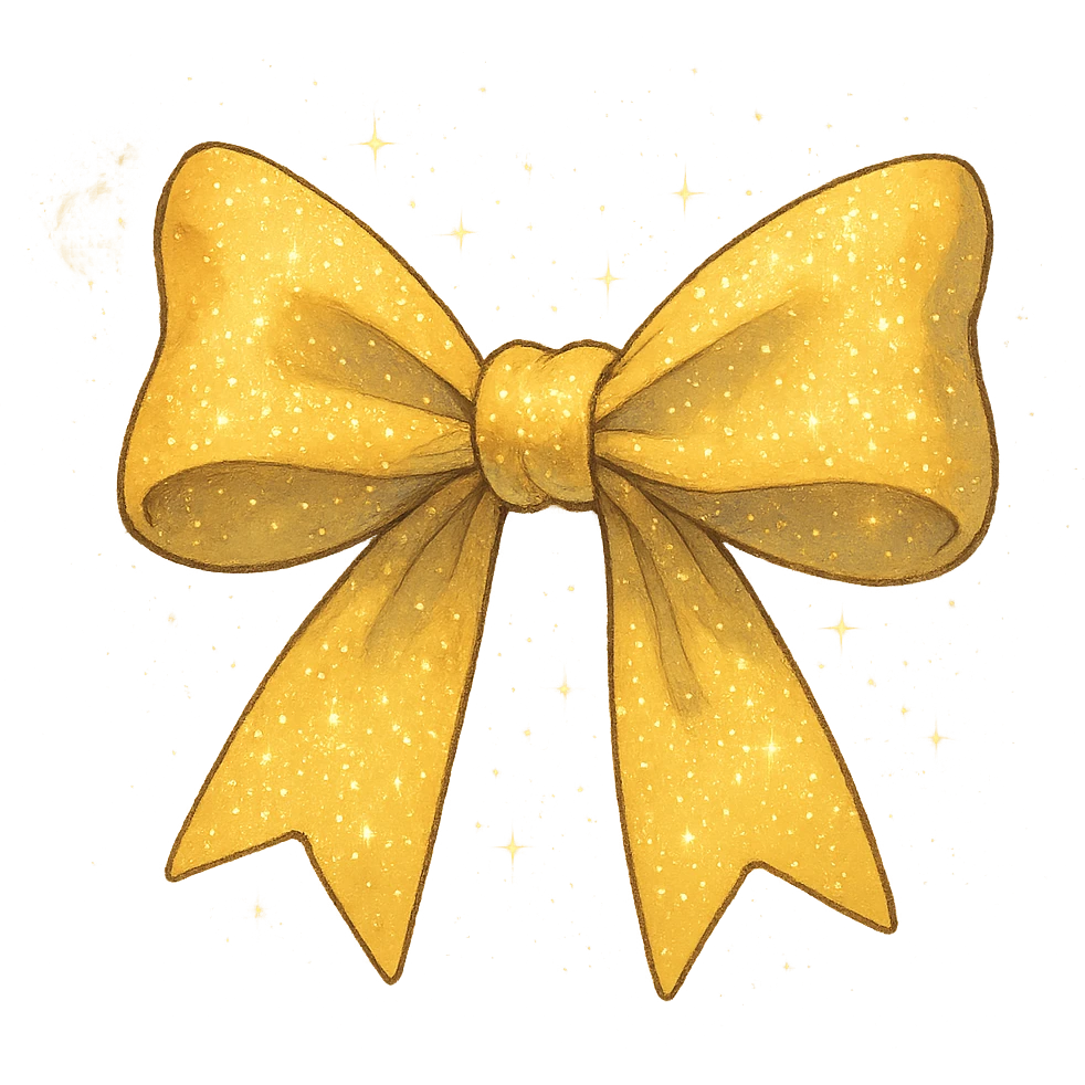 sparkly bow emoji