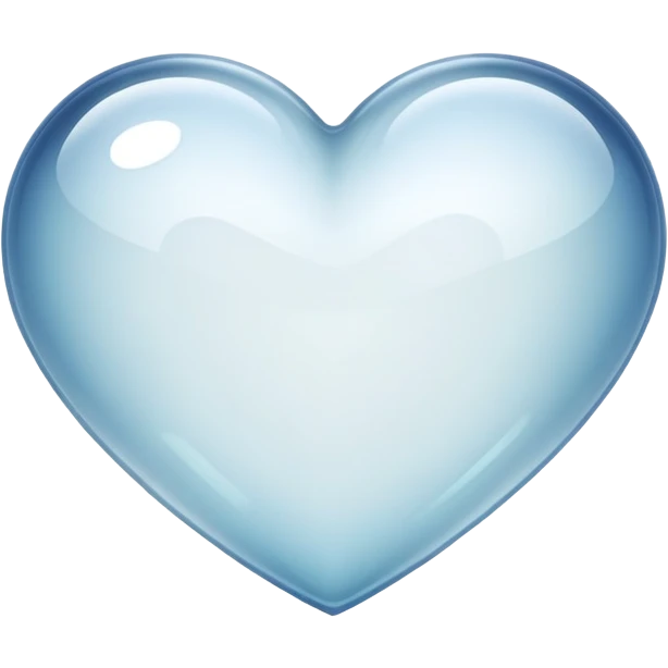 Create a heart that is clear and translucent emoji