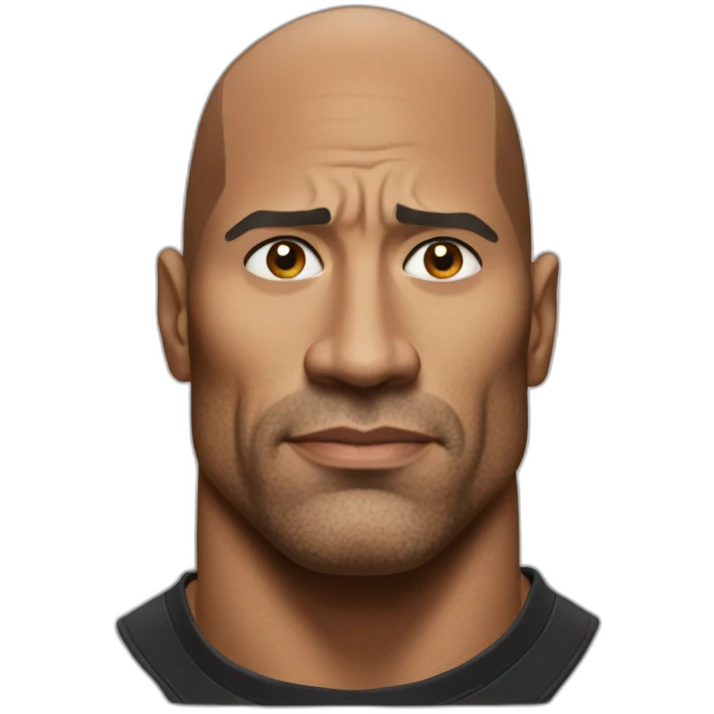 The rock🤨 emoji