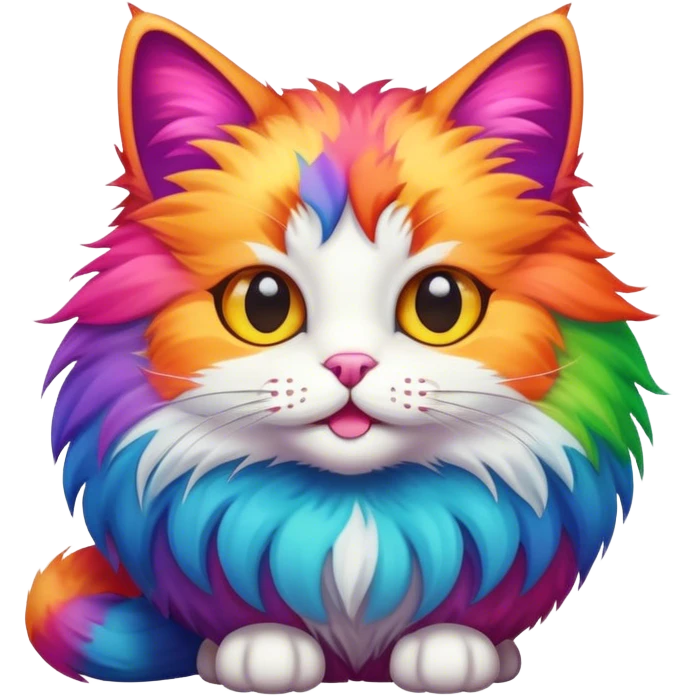 Gato multicolor  emoji