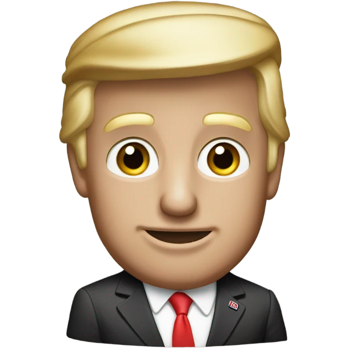Donald trump, wearing Ohio state hat emoji