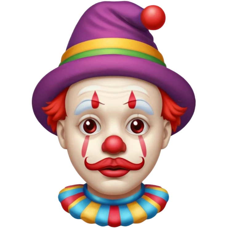depressed clown emoji