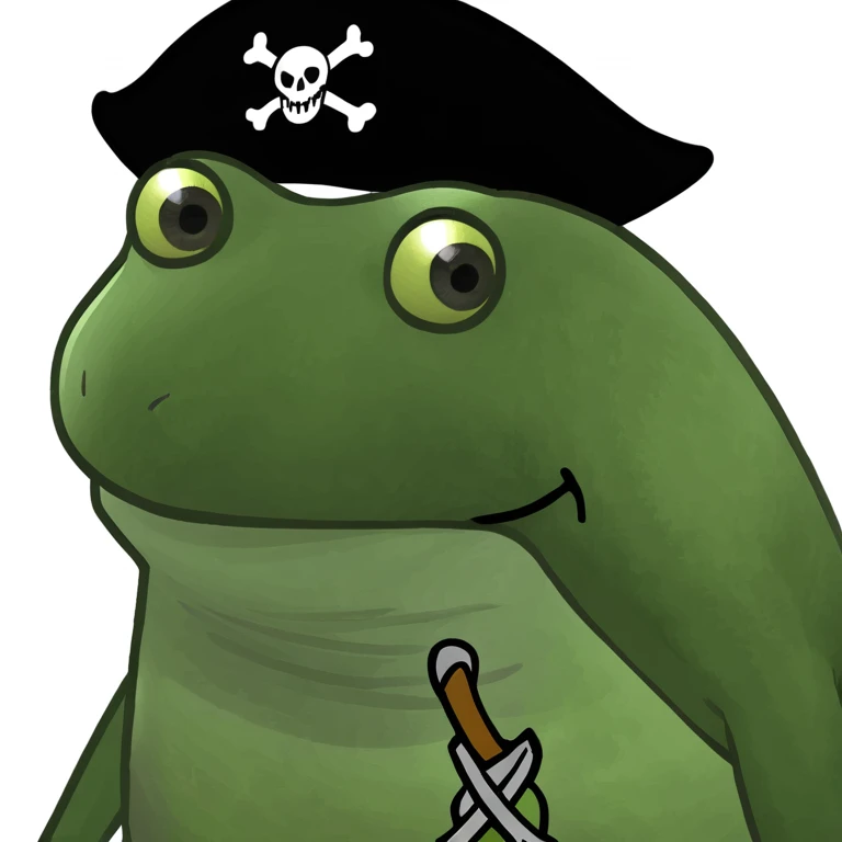 bufo in a pirate ship emoji