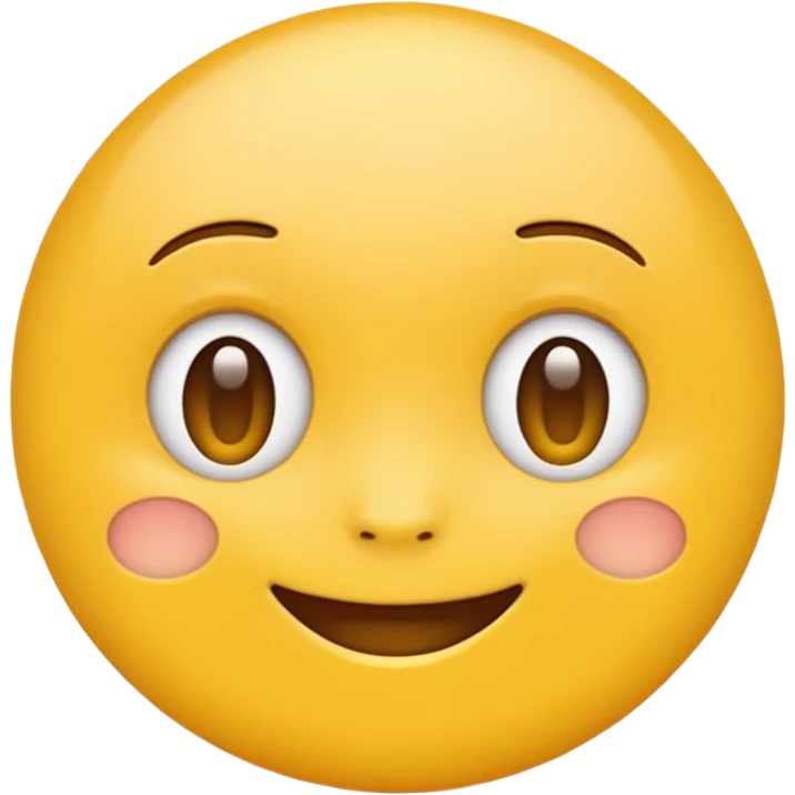 Emoji, yellow round teasing smile emoji