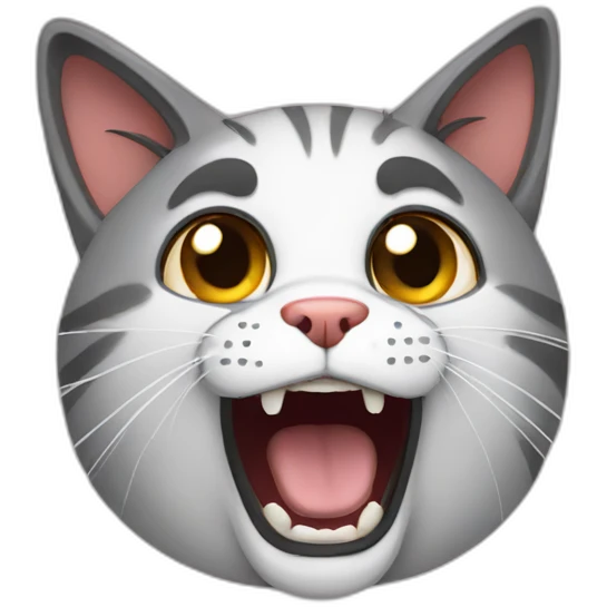 scared cat emoji