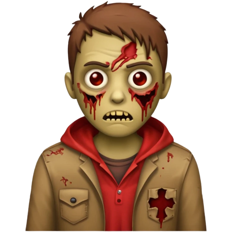 Zombie emoji with taper cut like black men  emoji