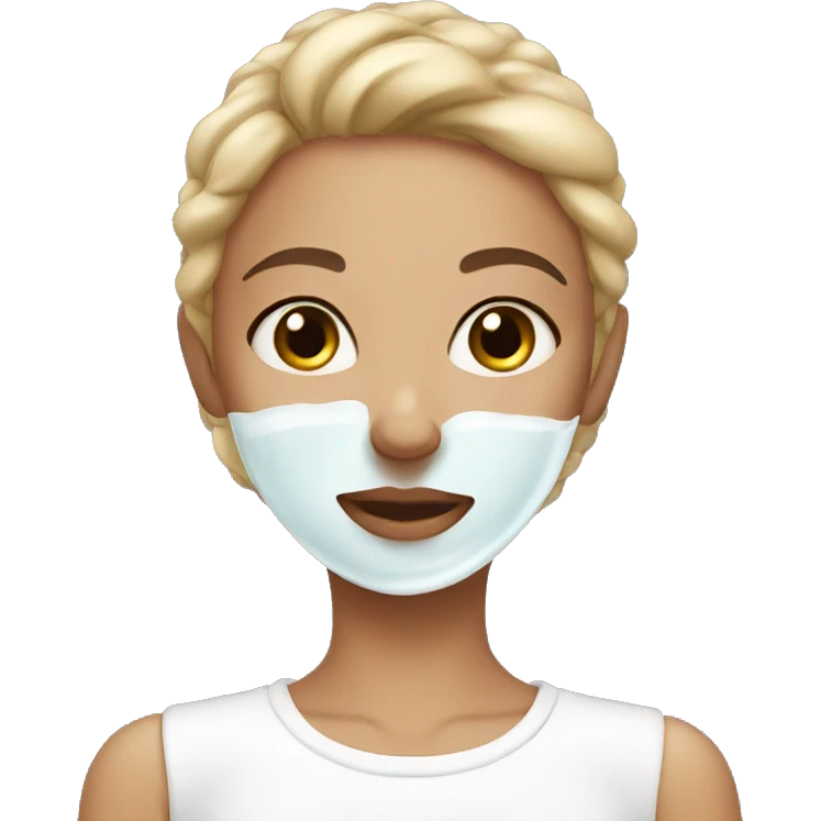 girl doing skincare  emoji
