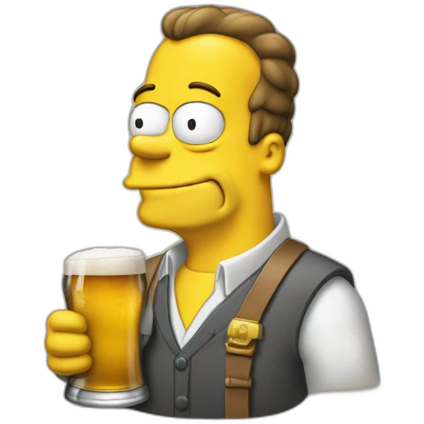Hommer-simpson-drink-beer emoji