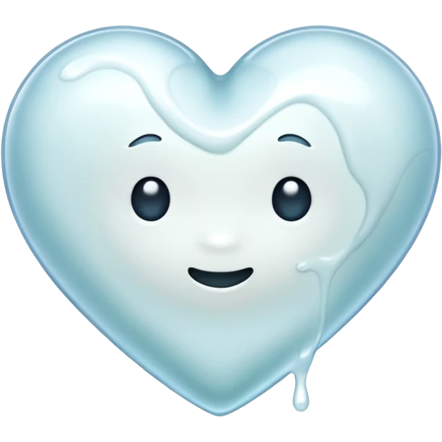 white heart slime emoji