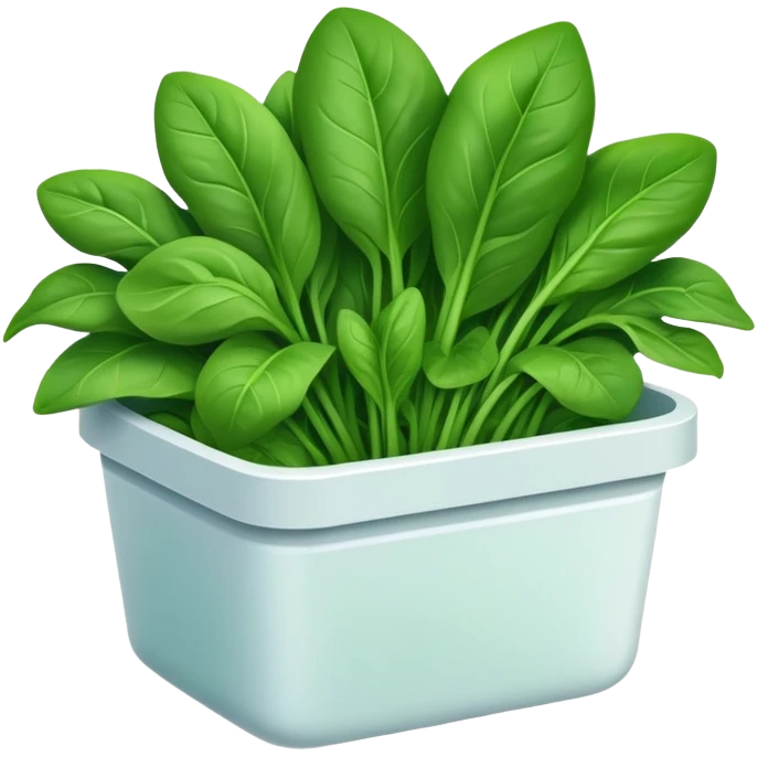 spinach in container emoji