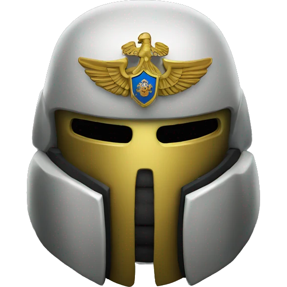 Space Marine helmet, featuring the Russian coat of arms. emoji