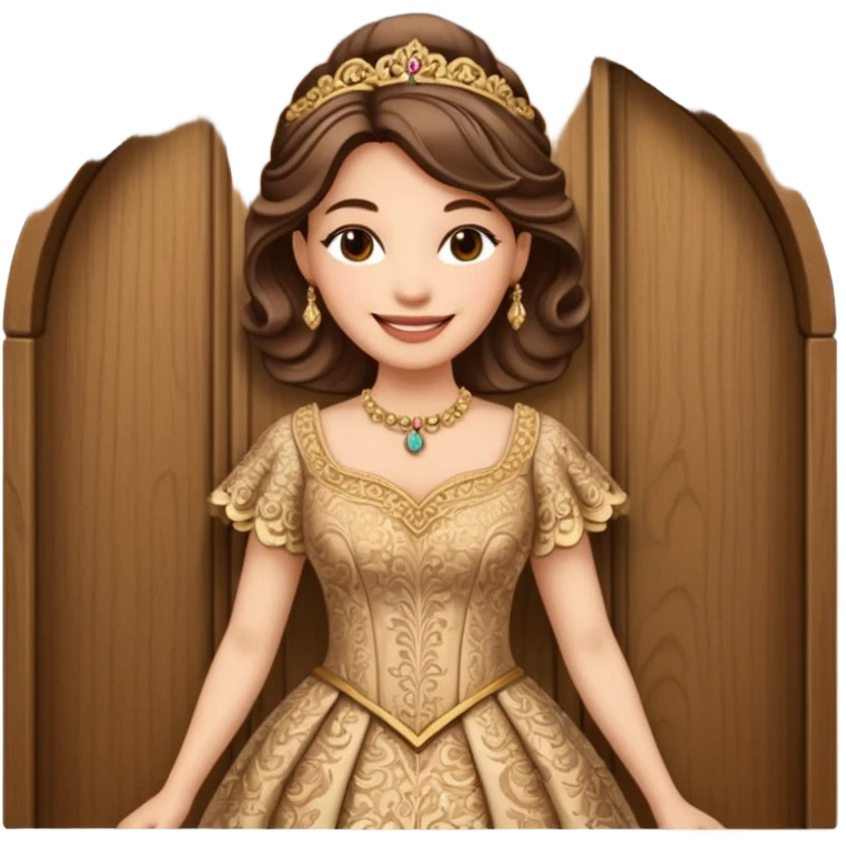 The character in Call Beauty and the Beast: Mrs. Wardrobe emoji
