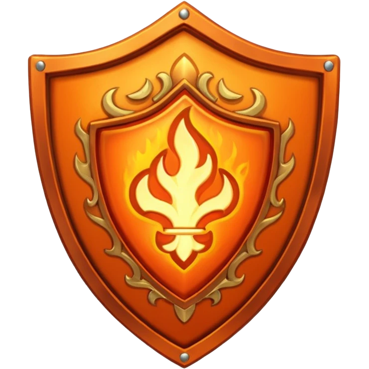 fiery shield emoji