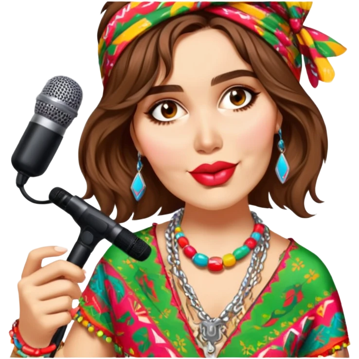 Colorful Singer emoji