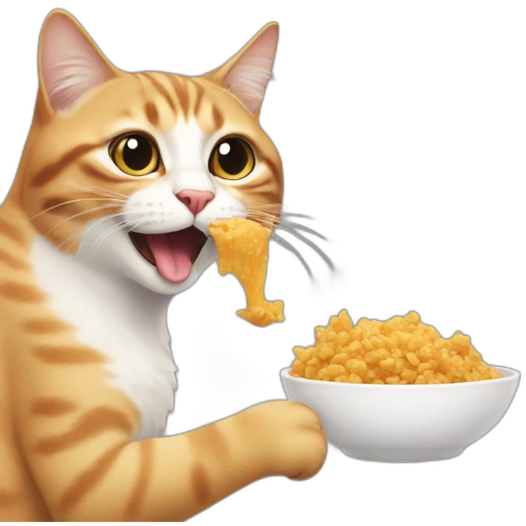a-bird-eating-cat emoji