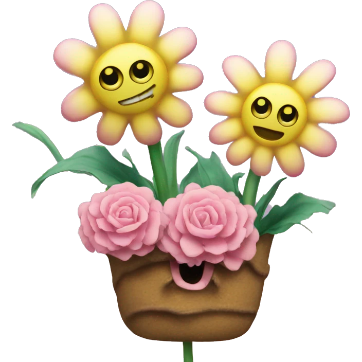 Spongebob flowers that are in the sky emoji