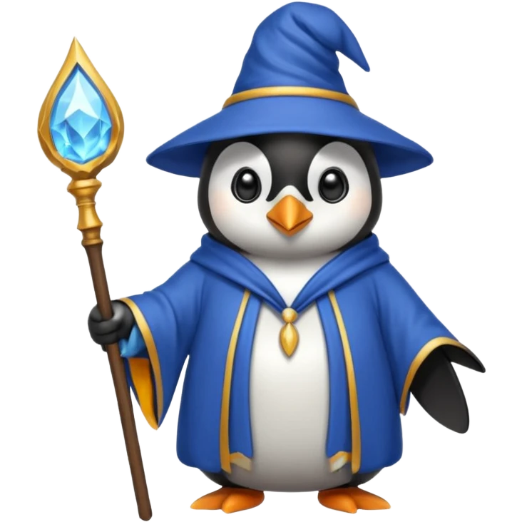 Penguin Wizard emoji
