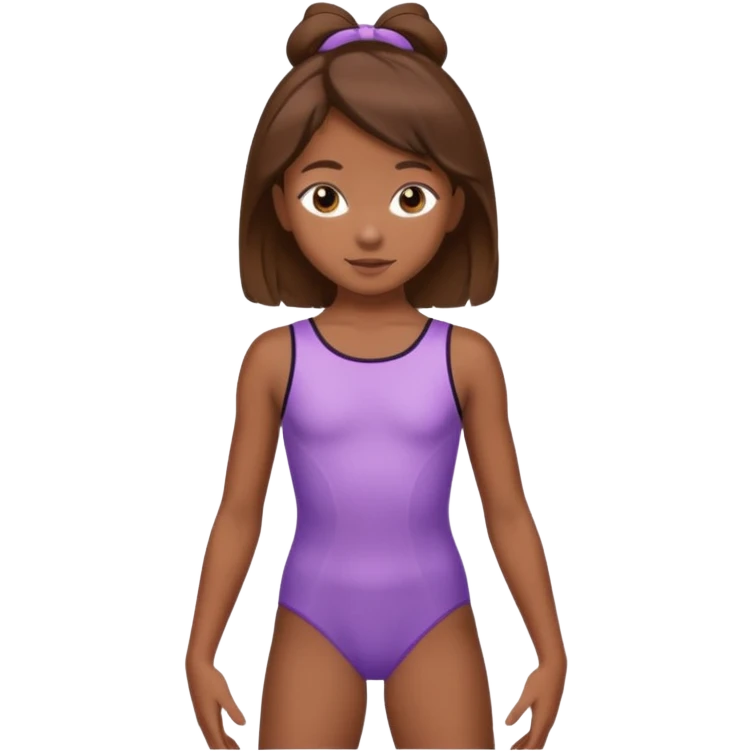 Una patinadora de 12 años y es morena de pelo y lleva un mallott super bonito emoji