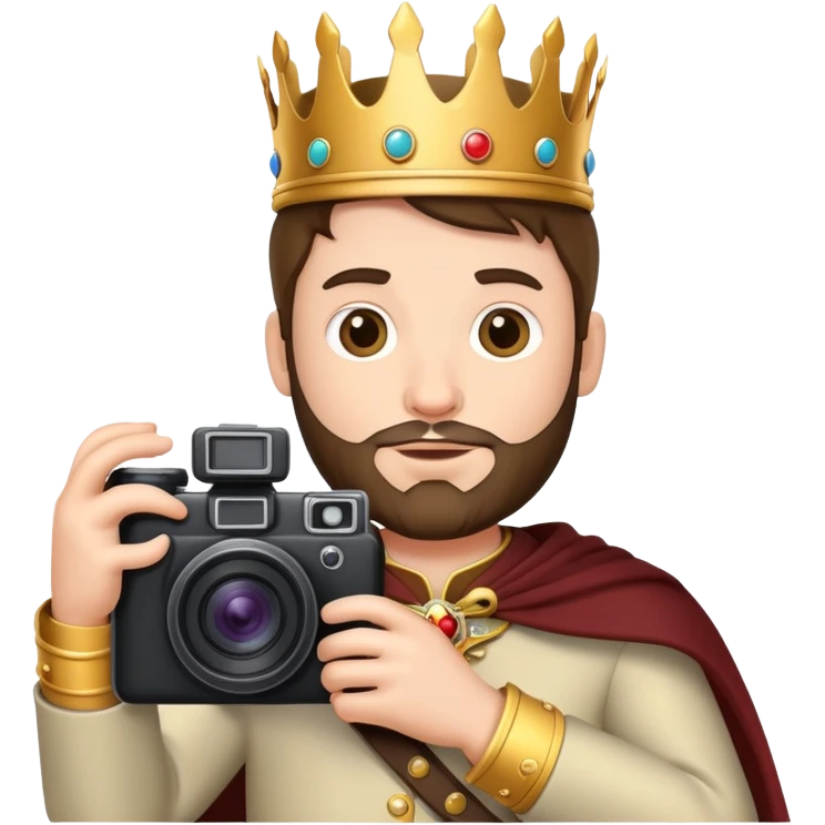 King with camera  emoji