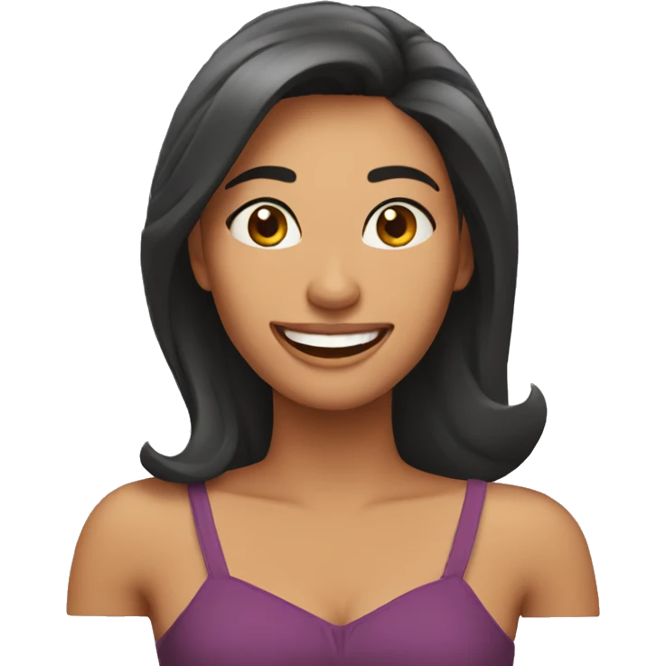 Mujer feliz emoji