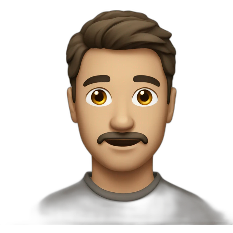Homme qui et choquer emoji