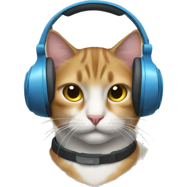 The cat in the headphones emoji