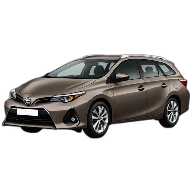 Brown Grey Toyota auris touring sports emoji