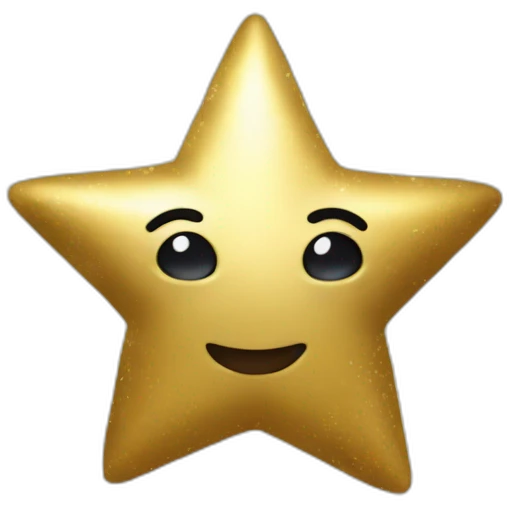 gold star christmas more realistic emoji