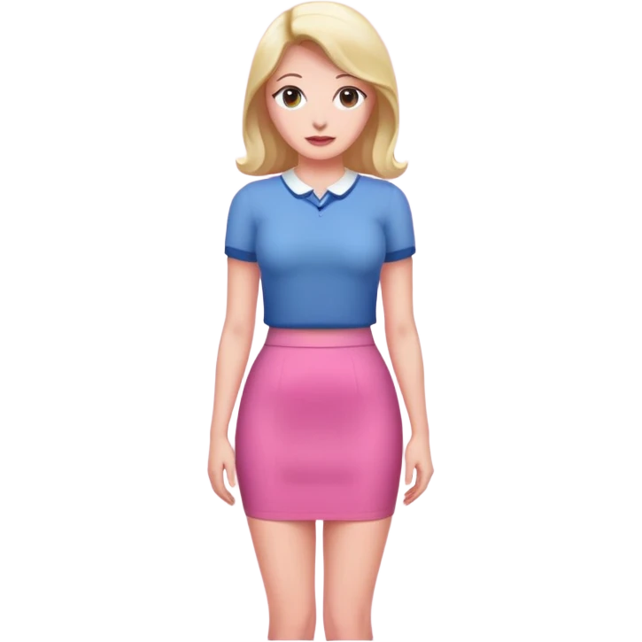 Pink tight skirt emoji