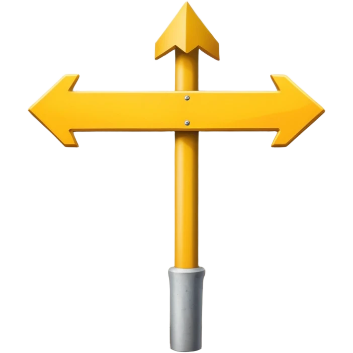 yellow arrow sign on wall, Camino de Santiago pilgrimage marker emoji