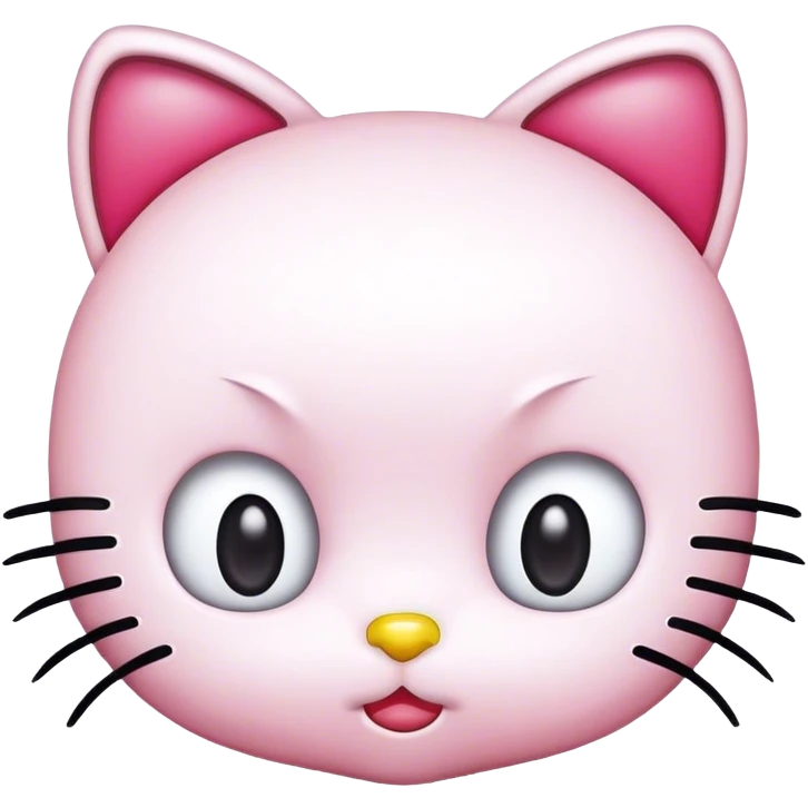 hello kitty rolling eyes emoji