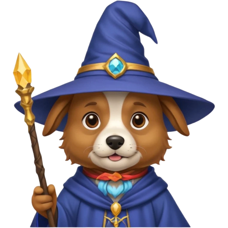 Dog wizard emoji