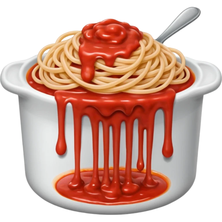  SPAM meat melted pink spaghetti slop sauce  emoji