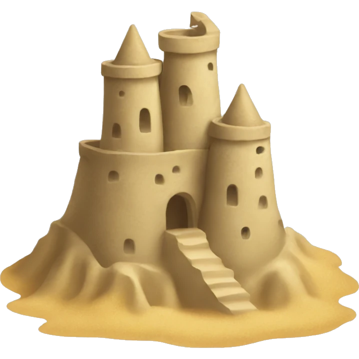 sandcastle emoji