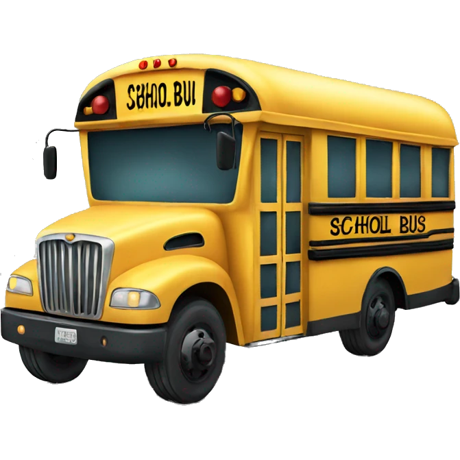 school bus  emoji