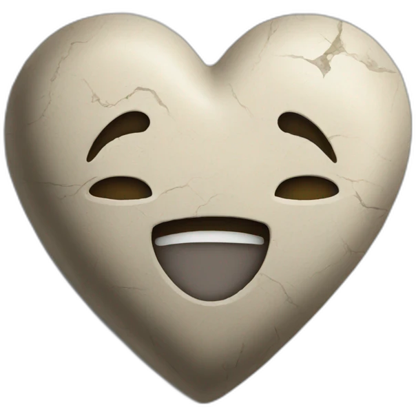 heart from stone emoji