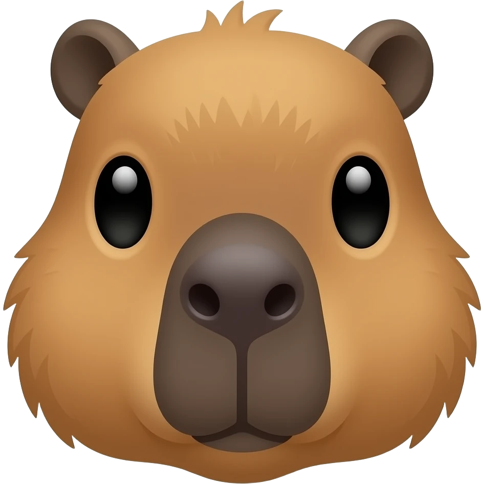 Capybara head emoji