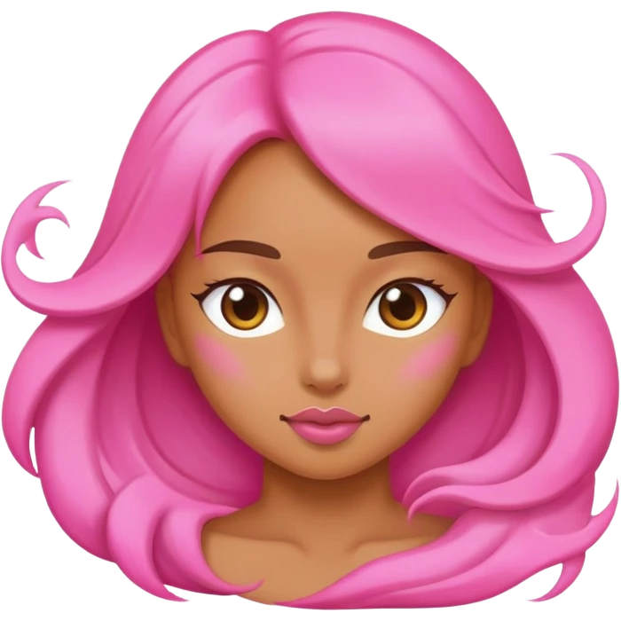 beautiful very much flowing pink pussy and a beautiful girl emoji