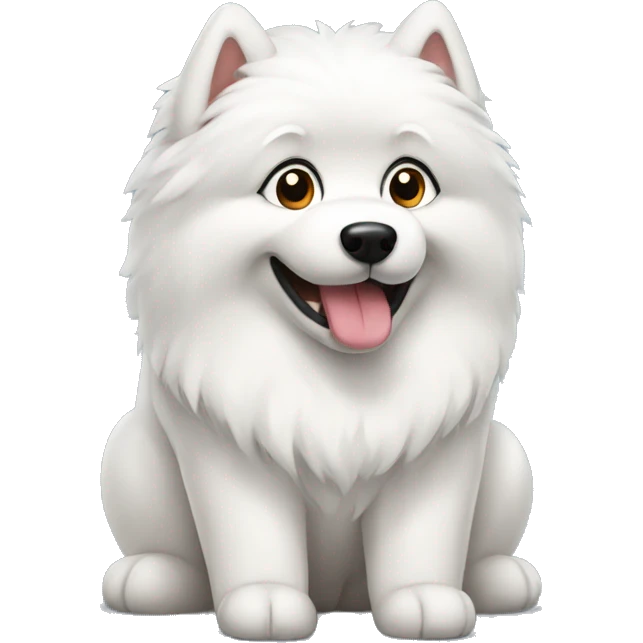 A samoyed dog emoji