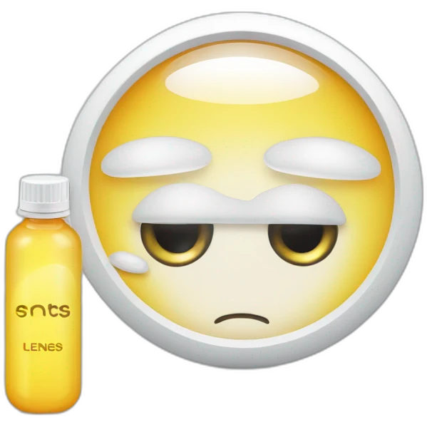 Contact lenses with case and solution emoji