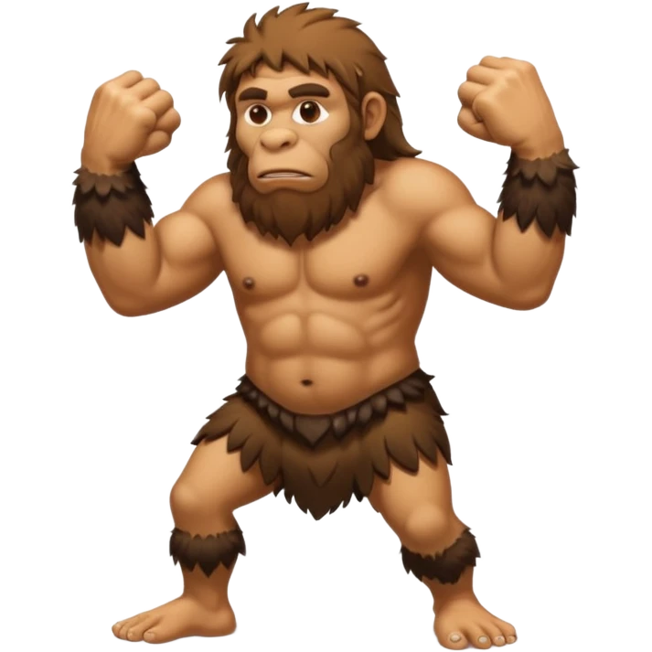Can you make a emoji of a Neanderthal  with his knuckles dragging on the ground? emoji