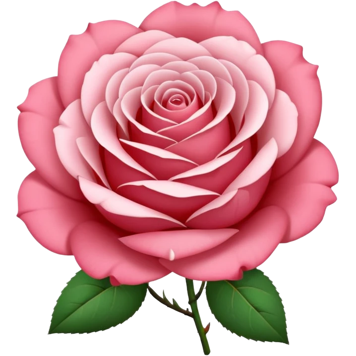 rose shape flower, no stem, no leaves, now make the petals white emoji