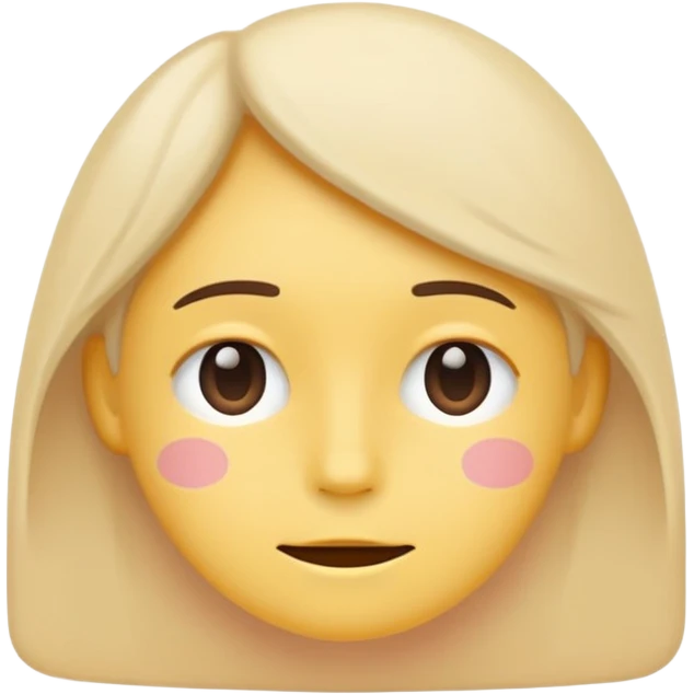 minimal flat emoji representing low energy,
soft facial expression,
slightly downward posture implied,
subtle dull pastel colors,
gentle and non-dramatic,
modern lifestyle tracking app aesthetic,
transparent background,
vector illustration emoji