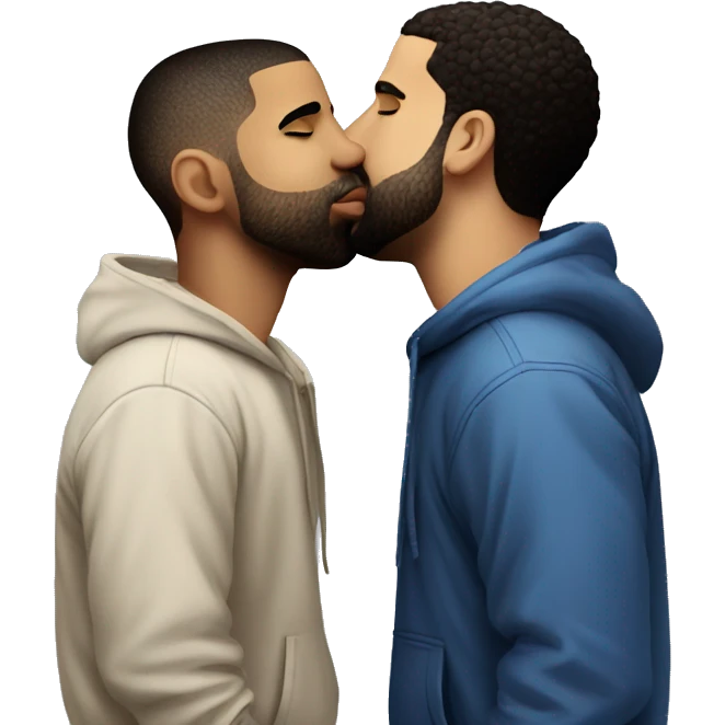 drake kissing drake kissing drake kissing drake emoji