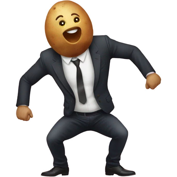 twerking potato at the club emoji