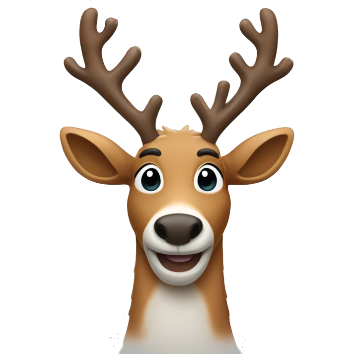 Reindeer giving thumbs up  emoji