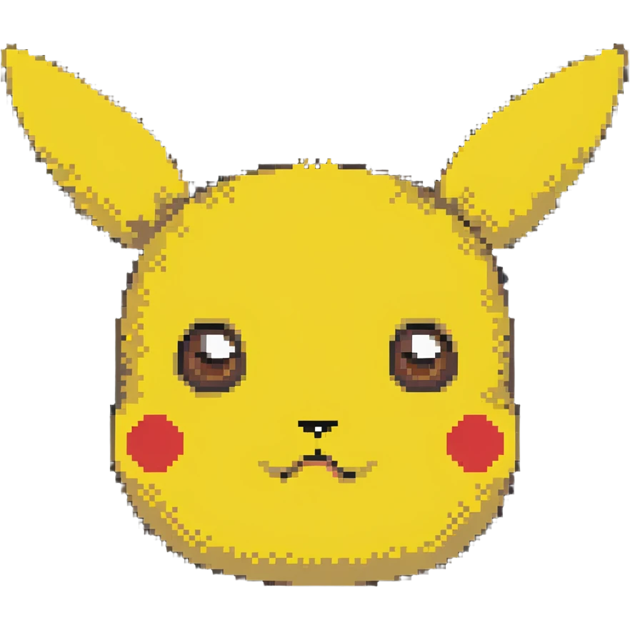Pikachu face emoji