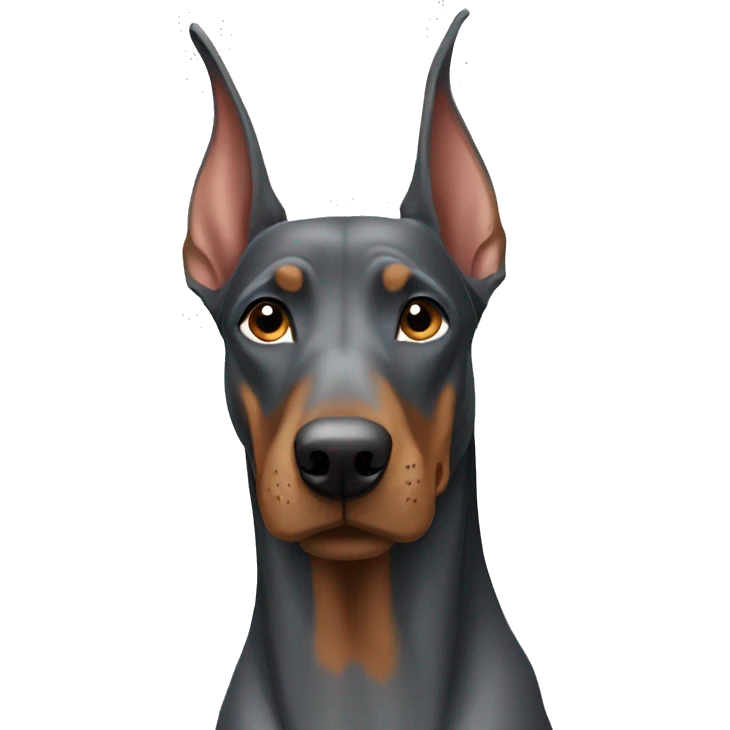 Grey Doberman  emoji